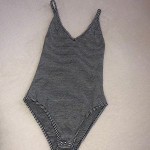 Striped Topshop bodysuit